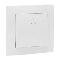 Кнопка звонка 1-кл. СП Валенсия 10А IP20 бел. PROxima EKF