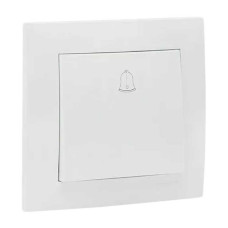 Кнопка звонка 1-кл. СП Валенсия 10А IP20 бел. PROxima EKF