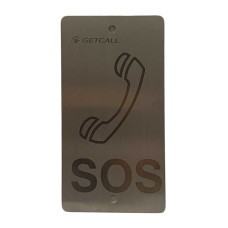 HostCall MP-010M1 информационная табличка с надписью "SOS с трубкой" Нержавеющая сталь