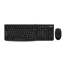 Набор клавиатура+мышь Logitech Desktor  MK120 Black, USB, влагозащищенная клавиатура 104 клавиши, мы