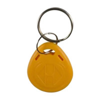 Брелок RFID Mifare 1K, 13,56 Мгц, 40,5х32 мм, желтый