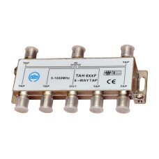 RTM TAH624F Ответвитель, 6 отводов на 24 dB,5-1000MHz, F-разъем