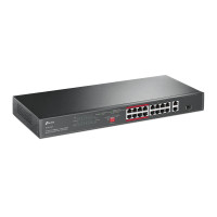 TP-Link TL-SL1218P Коммутатор с 16 портами PoE+ 10/100 Мбит/с, гигабитным портом RJ45 и комбинирован