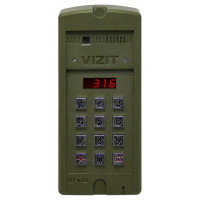 Vizit БВД-316FCP Блок вызова для совместной работы с БУД-302х, -430х, -485х