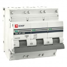EKF mcb47100-3-125C-pro Выкл.автомат.ВА 47-100 3P 125А (C)