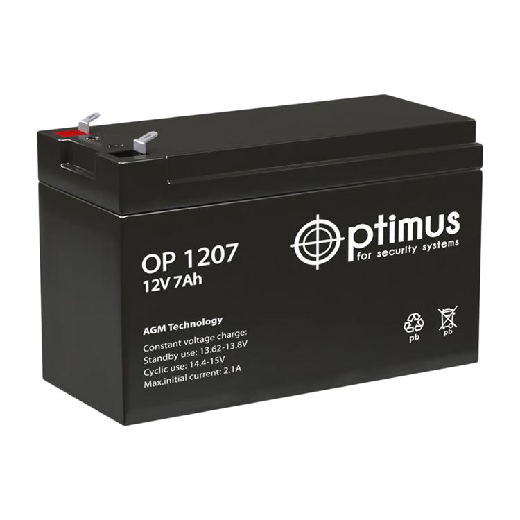 Optimus OP 1207 Аккумулятор