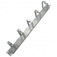 NTSS-HORG-1U-5(65) Горизонтальный кабельный органайзер 19", 1U, 5 колец глубиной 65 мм