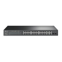 TP-Link TL-SL2428P Коммутатор JetStream Smart с 24 портами RJ45 10/100 Мбит/с, 4 гигабитными портами