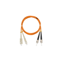 NIKOMAX NMF-PC2M2C2-SCU-STU-001 Шнур волоконно-оптический, переходной, 50/125мкм, SC/UPC-ST, 1м