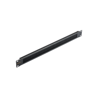 NIKOMAX NMC-OK-BRSH-1U-BK Панель-заглушка 19", 1U, со щеточным кабельным вводом, металлическая, черн