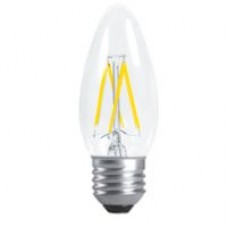 Лампа светодиодная LED-СВЕЧА-deco 5Вт 230В Е27 3000К 450Лм прозрачная IN HOME