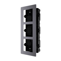 Hikvision DS-KD-ACF3/Plastic Рамка монтажная на 3 модуля, врезная с пластиковым основанием