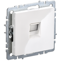 IEK Розетка компьютерная RJ45 кат.5E РК10-БрБ белый BRITE