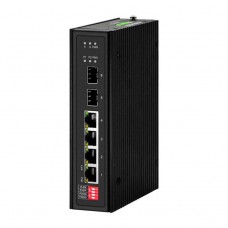 NST NS-SW-4G2G-SP/I Промышленный PoE коммутатор Gigabit Ethernet на 6 портов
