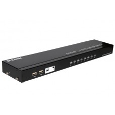 D-Link DL-KVM-440/E 8-портовый KVM-переключатель с портами VGA и 4 портами USB