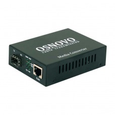 Osnovo OMC-1000-11X Медиаконвертер Gigabit Ethernet 1xRJ45, 1xSFP