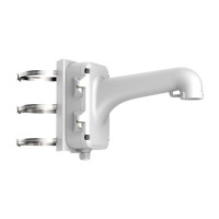 Hikvision DS-1604ZJ-pole Крепление на столб белое для поворотных купольных камер