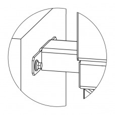 PERCo-RF01 0-11 Кронштейн для стыковки со стеной