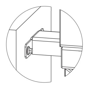 PERCo-RF01 0-11 Кронштейн для стыковки со стеной