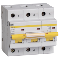 IEK ВА 47-100 3р 80А(С) Выключатель автоматический