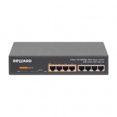 Beward STW-8P4 Коммутатор управляемый Web/Smart коммутатор, 8 портов 10/100Мбит