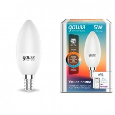 Gauss Smart Home 1110112 Лампа С37 5W 470lm Е14 изм.цвет.темп.+диммирование LED