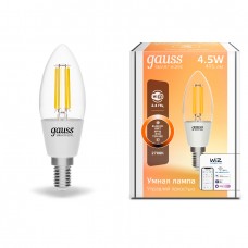 Gauss Smart Home 1230112 Лампа Filament С35 4,5W 495lm 2700К E14 диммируемая LED