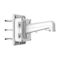 Hikvision DS-1602ZJ-box-pole Кронштейн на стену/столб белый для поворотных камер