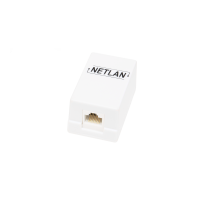 NETLAN EC-UWO-1-UD2-WT-10 Настенная розетка, 1 порт, Кат.5e (Класс D)
