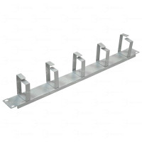 NTSS-HORG-1U-5(85) Горизонтальный кабельный органайзер 19", 1U, 5 колец глубиной 85 мм, металл