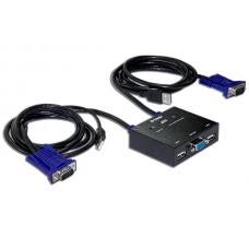 D-Link DL-KVM-221/C1A 2-портовый KVM-переключатель с портами VGA и USB