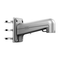 Hikvision DS-1602ZJ-pole-P Крепление на столб, серое, для DS-2CD6Axx камер