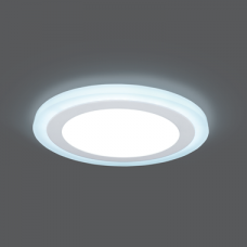 Gauss Backlight BL119 Светильник круг 12+4W 960lm 4000K 180-265V IP20 монт Ø170 190*31мм 3 реж  LED